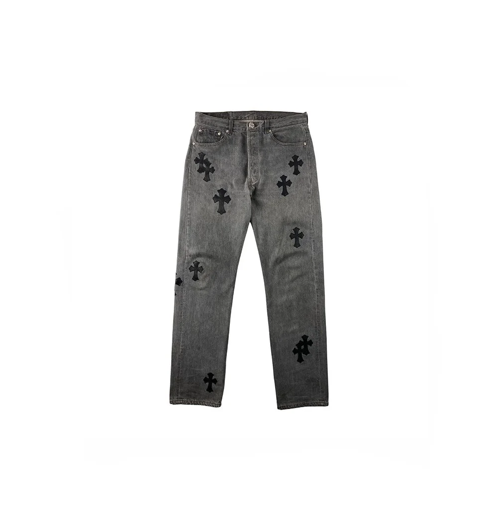 Gray　　CHROME HEARTS Chrome Hearts Triple Cross Gray Zip Up Hoodie - SRM – SHENGLI ROAD